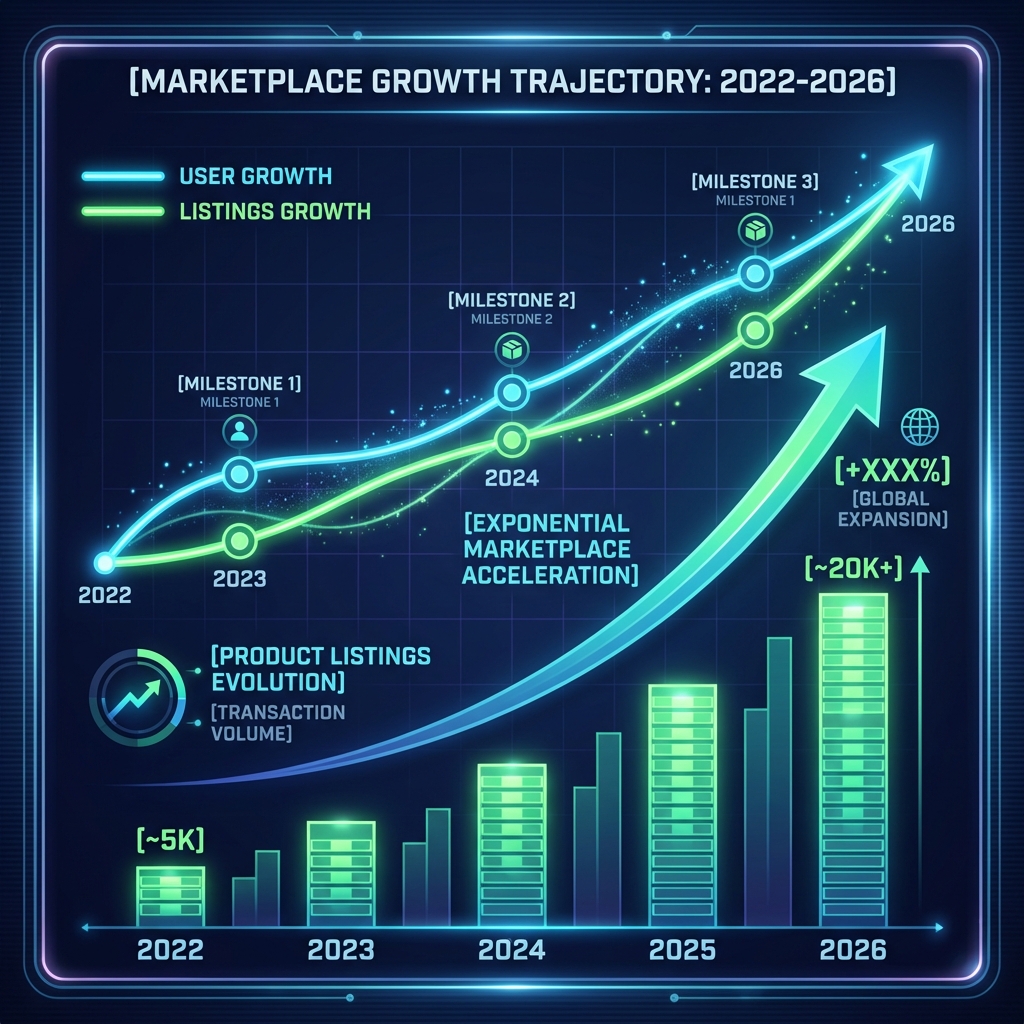 TorZon marketplace growth chart — darknet market listings and user base expansion since 2022